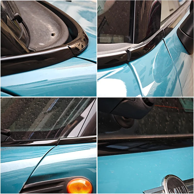 Mini Cooper F55 Black Window Trims 5 Door 2014-2023 Blackout dechrome Shadow Edition