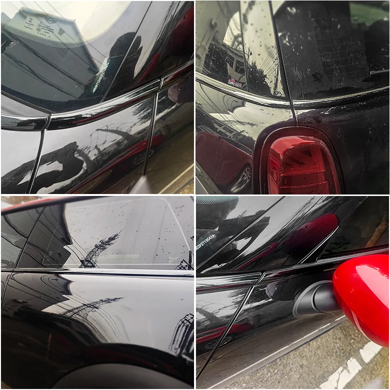 Mini Cooper R60 Country Black Window Trims 5 Door 2010-2016 Blackout dechrome Shadow Edition