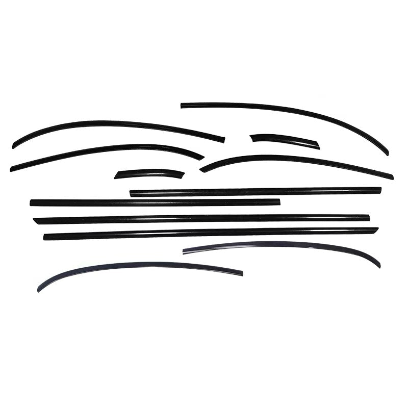 Mini Cooper F55 Black Window Trims 5 Door 2014-2023 Blackout dechrome Shadow Edition