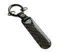 Load image into Gallery viewer, Mugen Black Carbon Fibre/Leather Key Ring - Accessories Honda keychain
