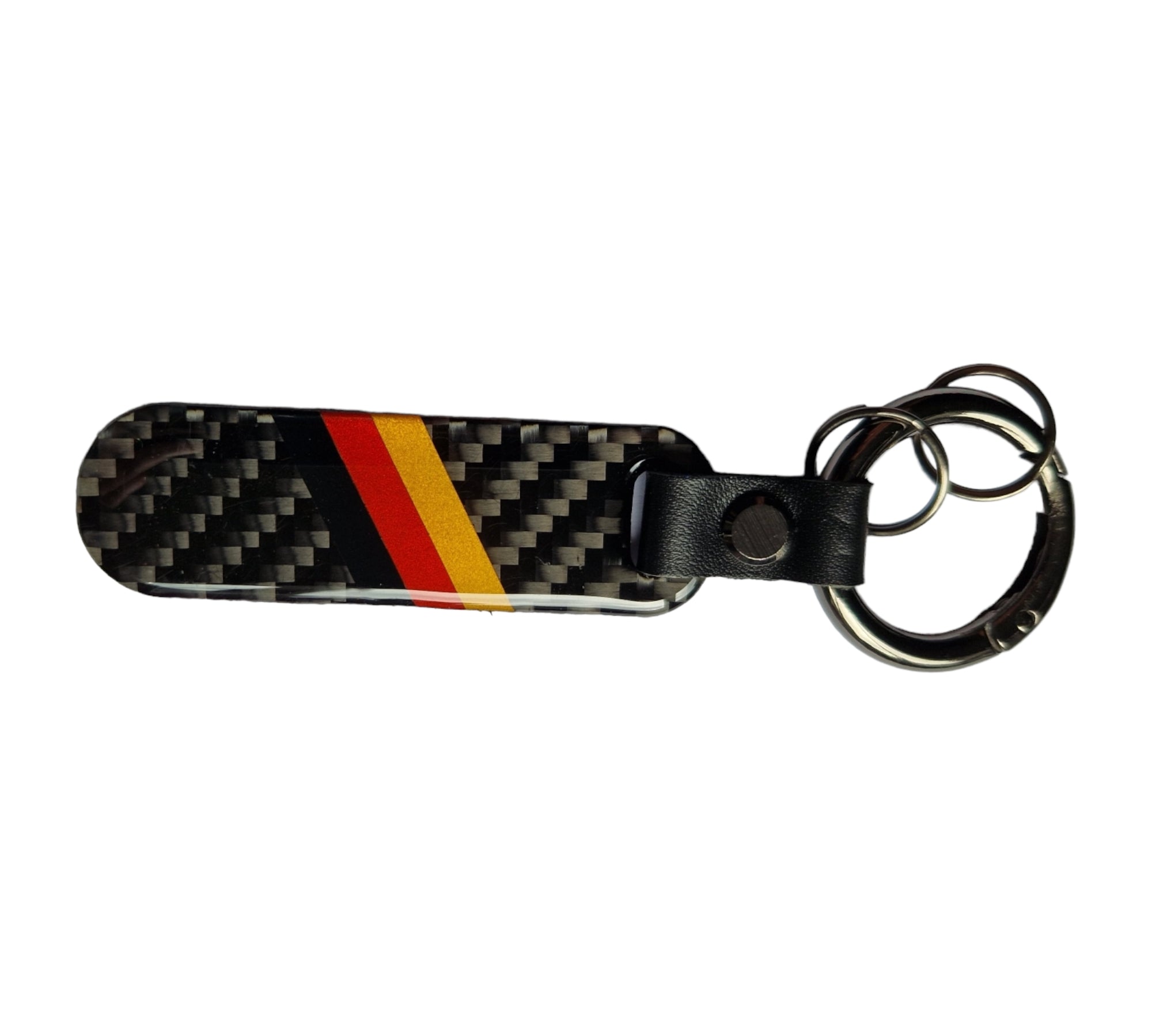 German Carbon Fibre Key Ring - Audi Mercedes VW