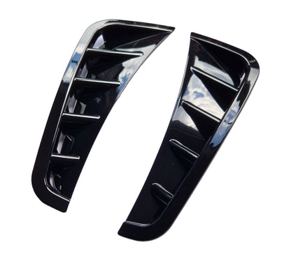 Mercedes C Class W205 Front Bumper Side Air Vent Trims Spoilers AMG Line 2018+ - Custom My Ride