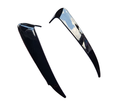 Mercedes C Class W205 Rear Bumper Side Air Vent Trims Fins Spoilers AMG Line 2014-18 4 Door - Custom My Ride