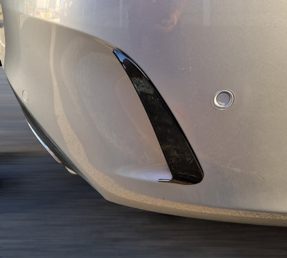 Mercedes C Class W205 Rear Bumper Side Air Vent Trims Fins Spoilers AMG Line 2014-18 4 Door - Custom My Ride