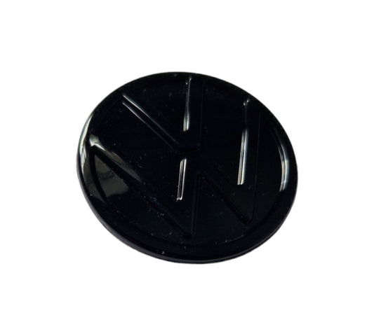 VW Black Steering Wheel Badge 40mm - Polo Scirocco Golf - Custom My Ride