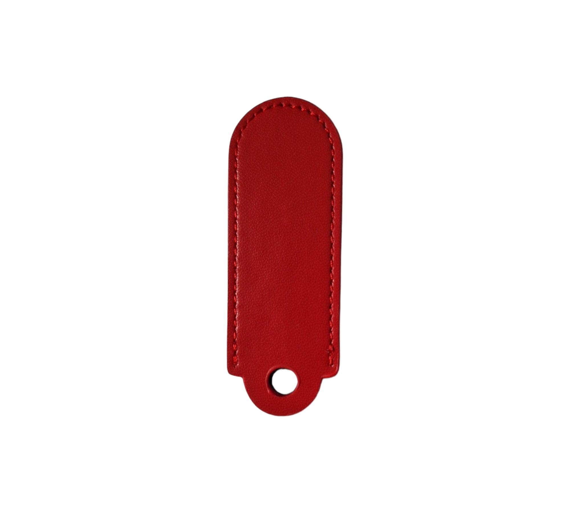 Honda Red Carbon Fibre/Leather Key Ring - Accessories