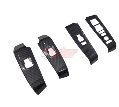 Carbon Fibre Inner Door Switch Panel Covers - Honda Civic Type R - FL5 K20C1 2.0T 2023+ - Custom My Ride