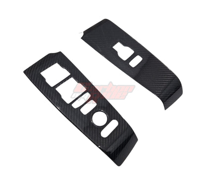 Carbon Fibre Inner Door Switch Panel Covers - Honda Civic Type R - FL5 K20C1 2.0T 2023+ - Custom My Ride