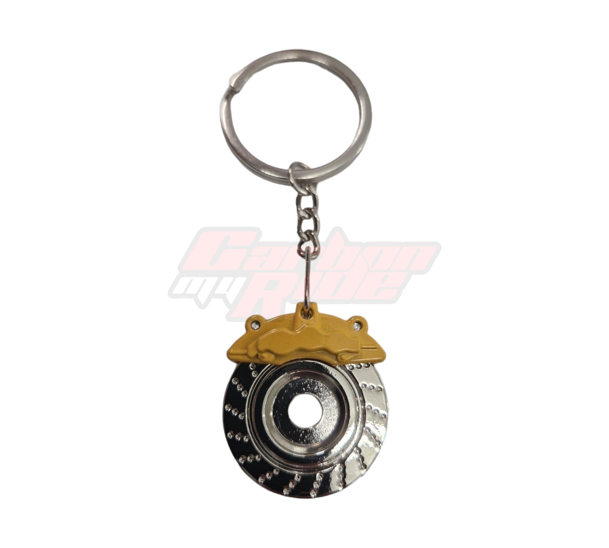 Spinning Racing Brake Disc Caliper Keychain Keyring - Custom My Ride