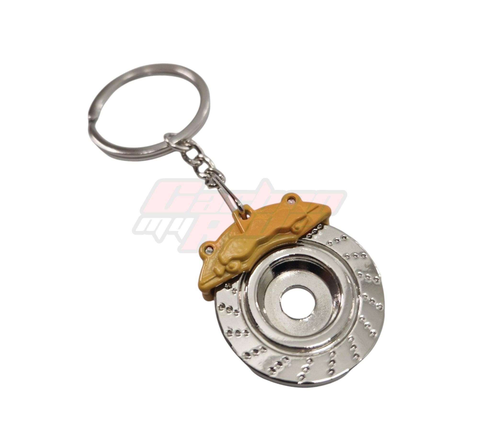 Spinning Racing Brake Disc Caliper Keychain Keyring - Custom My Ride