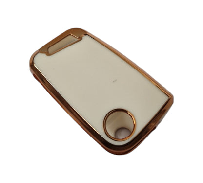 VW White and Gold Key Fob Cover - Silicone