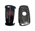 Load image into Gallery viewer, BMW Black Carbon Fibre effect Key Fob Cover
