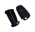 Load image into Gallery viewer, BMW Black Carbon Fibre effect Key Fob Cover
