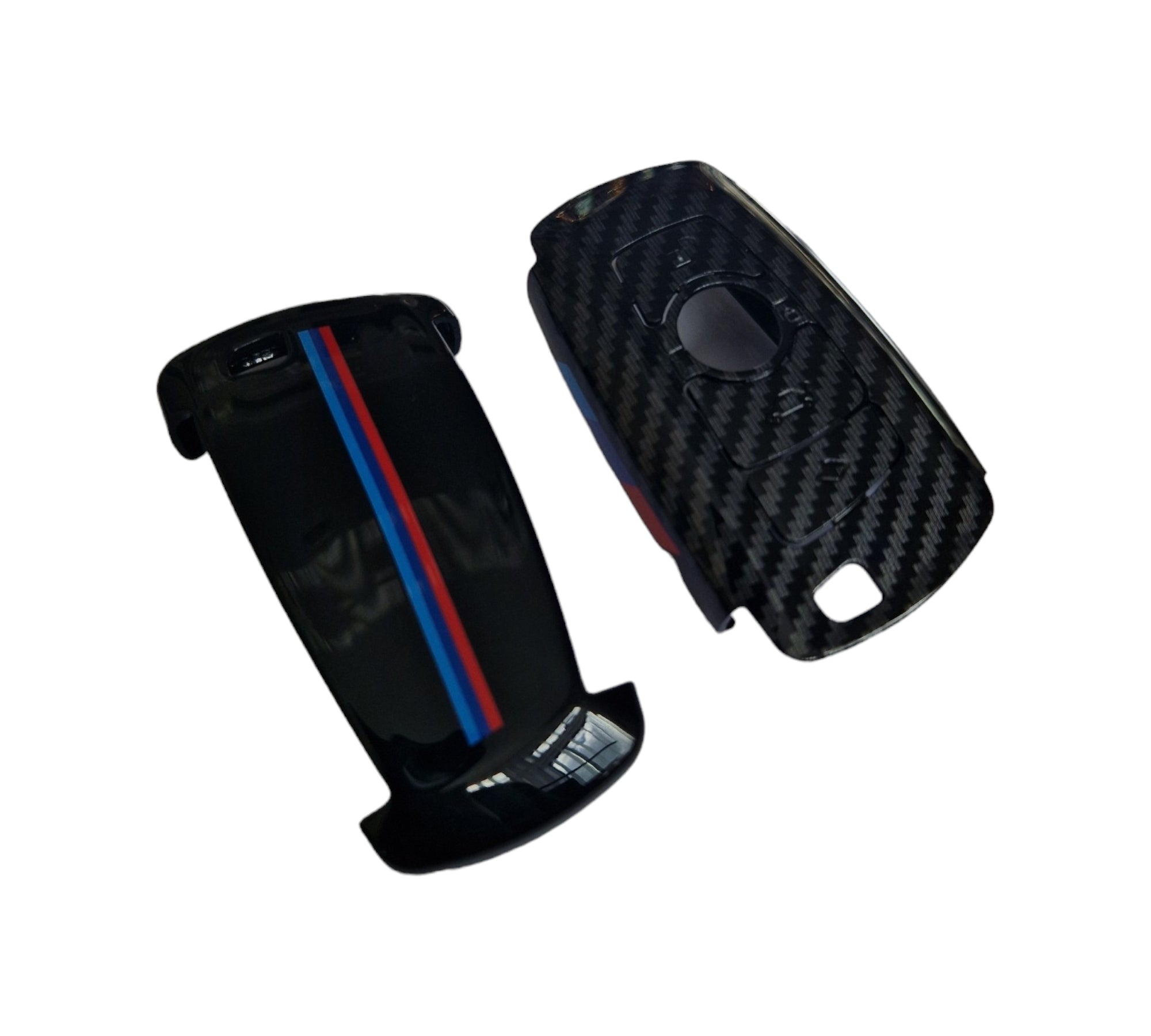 BMW Black Carbon Fibre effect Key Fob Cover - Accessories