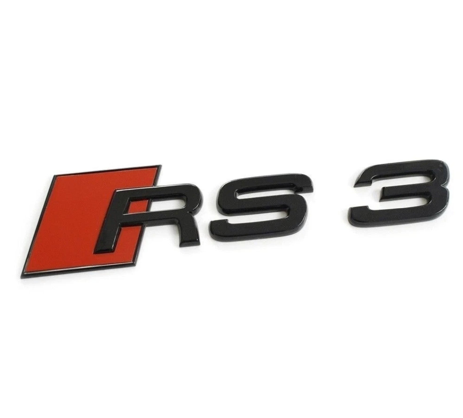 Audi RS3 Gloss Black Rear Badge - Trunk Boot