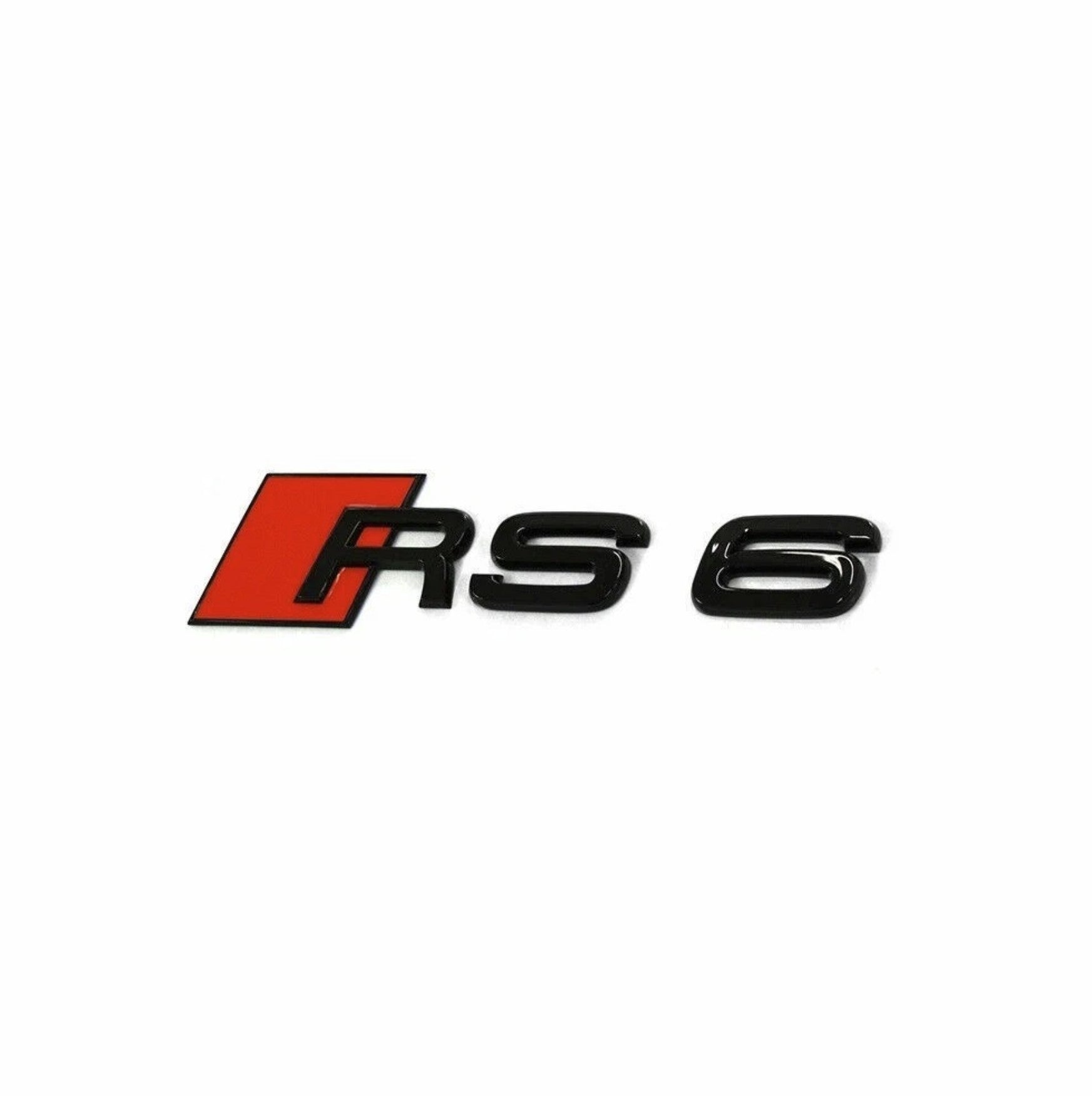 Audi RS6 Gloss Black Rear Badge - Trunk Boot