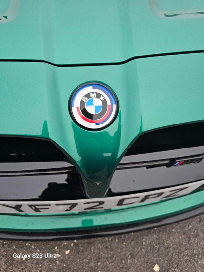 BMW M4 G82/G83, Pair of Gloss Black Badge Surrounds - De-chrome 2021-25