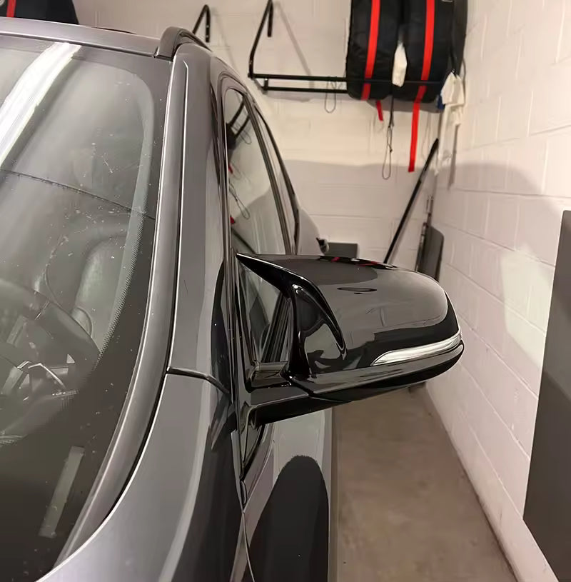 Glossy Black Side Wing Mirror Cover Caps Pair for BMW X1 F48 X2 F39 Z4 G29 2GT F45 F46 F52 F40