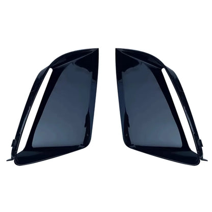 Front Lower Bumper Black Trim For Audi RS7 2009-2018 Fog Light Lamp Cover Strip Molding Decorative Lid