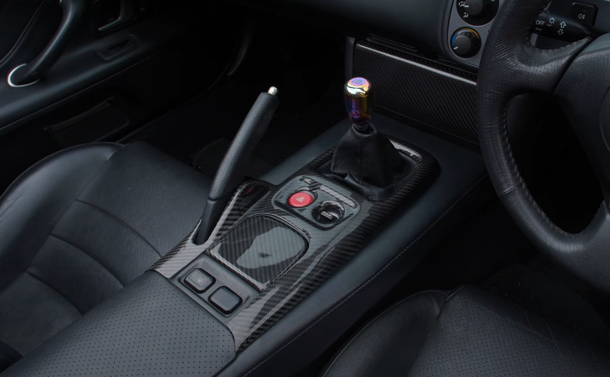 S2000 Carbon Fibre Centre Console Panel Gear Surround Covers - Honda pre-facelift AP1 (1999–2003) - Custom My Ride