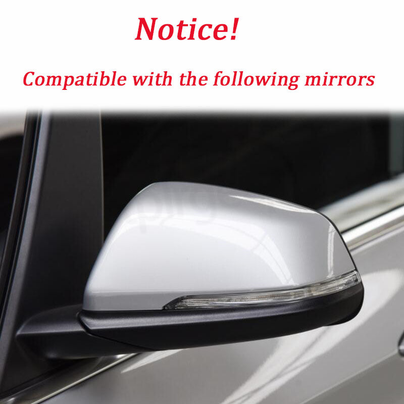 Glossy Black Side Wing Mirror Cover Caps Pair for BMW X1 F48 X2 F39 Z4 G29 2GT F45 F46 F52 F40