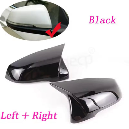 Glossy Black Side Wing Mirror Cover Caps Pair for BMW X1 F48 X2 F39 Z4 G29 2GT F45 F46 F52 F40