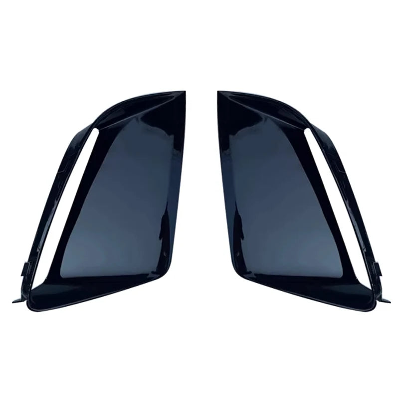 Front Lower Bumper Black Trim For Audi RS7 2009-2018 Fog Light Lamp Cover Strip Molding Decorative Lid
