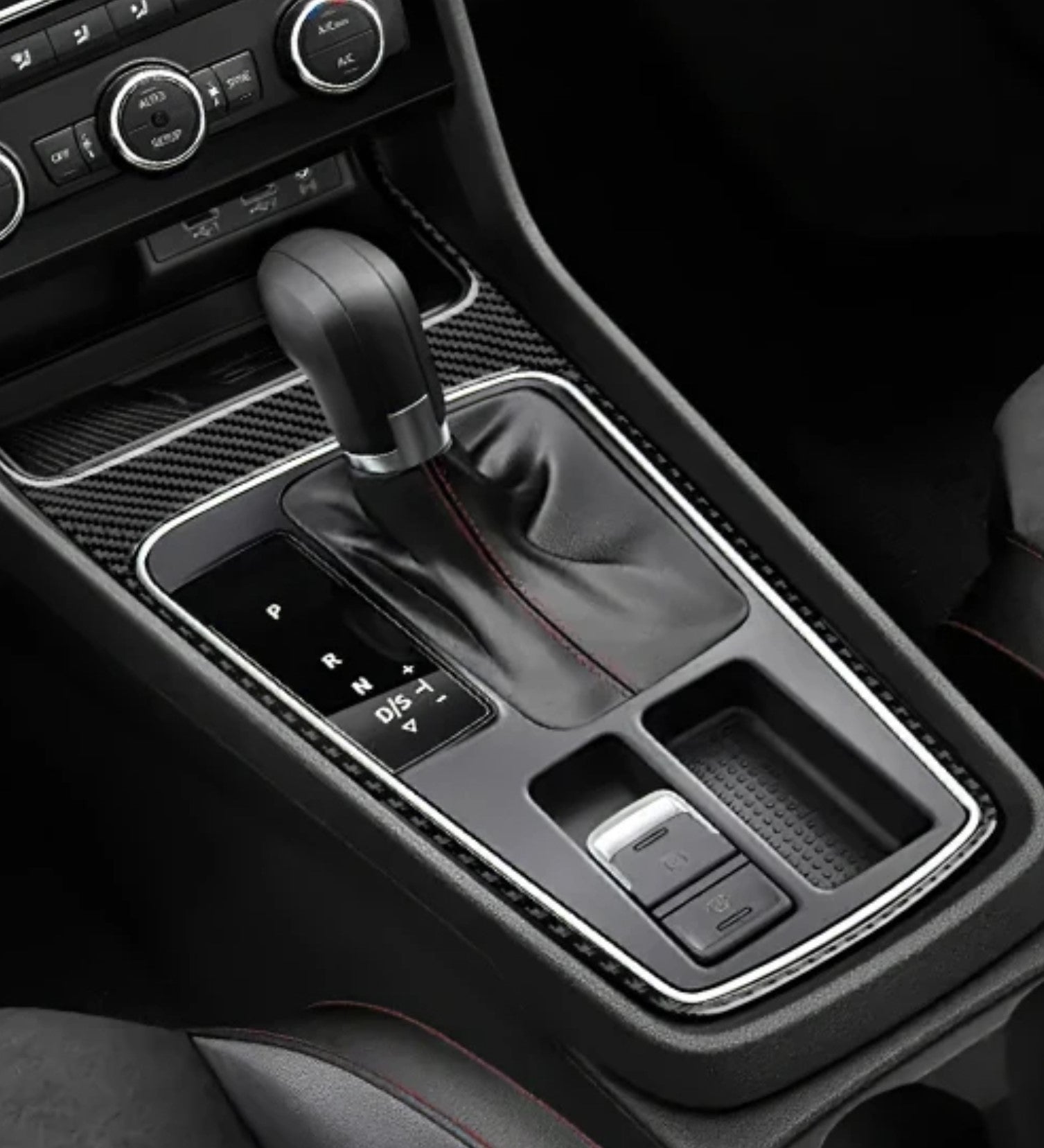 Seat Leon 5F Outer Gear Surround Trim - Cupra - Soft Carbon fibre MK3 - Custom My Ride