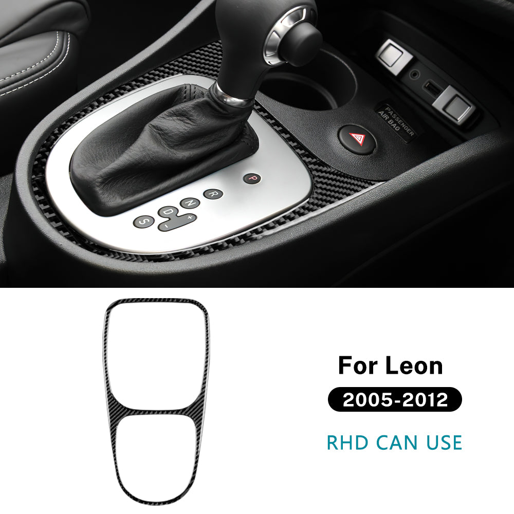 Seat Leon MK2 Gear Surround Soft Carbon Fibre Cover - Soft Carbon fibre 1P