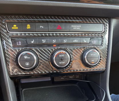 Seat Leon 5F Climate Control Surround Trim - Cupra - Soft Carbon fibre MK3 - Custom My Ride