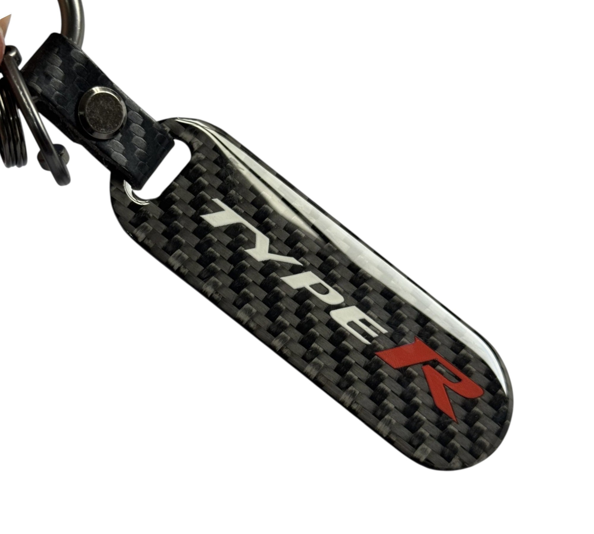 Type-R Carbon Fibre Key Ring - Accessories Honda keychain