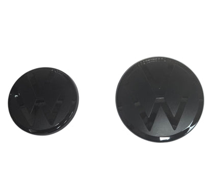 VW Golf 8 Black Front and Rear Badge Cover 21+ MK8 ACC - Custom My Ride