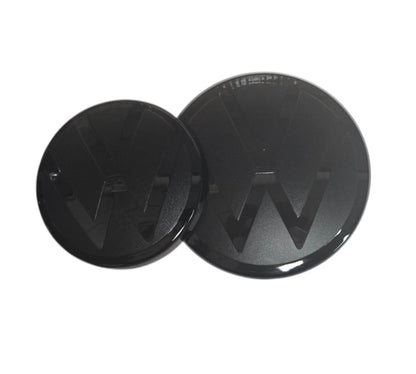 VW Golf 8 Black Front and Rear Badge Cover 21+ MK8 ACC - Custom My Ride