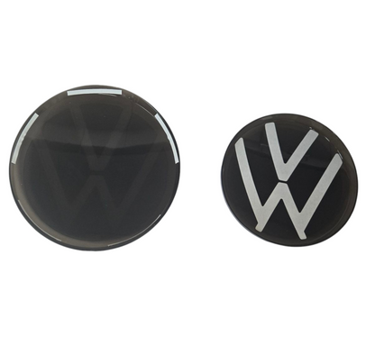 VW Golf 8 Black Front and Rear Badge Cover 21+ MK8 ACC - Custom My Ride