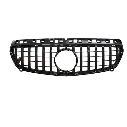 Front Grille Panamericana GT Style Gloss Black Fits Mercedes A-Class W176 2012-2015