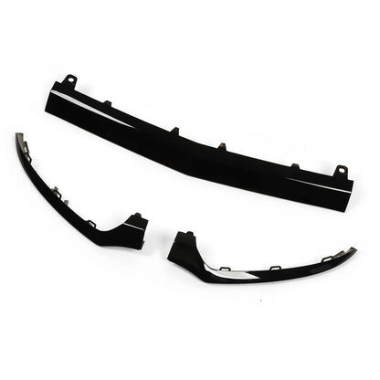 Mercedes C Class W205 Gloss Black Front Lip Lower Bumper Trims AMG Line 2014-18 - Custom My Ride
