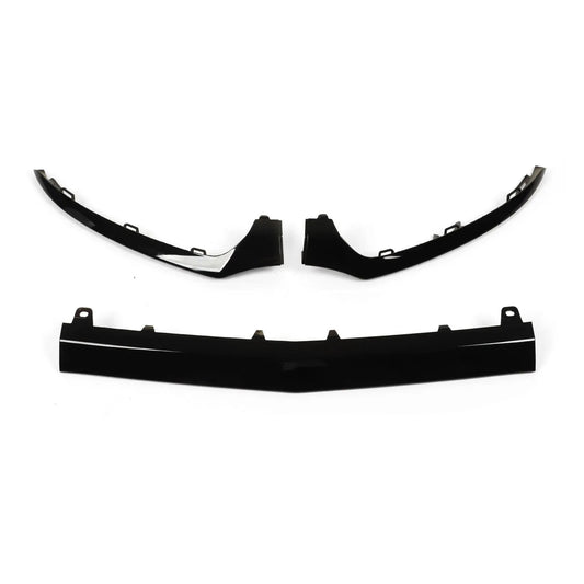 Mercedes C Class W205 Gloss Black Front Lip Lower Bumper Trims AMG Line 2014-18 - Custom My Ride