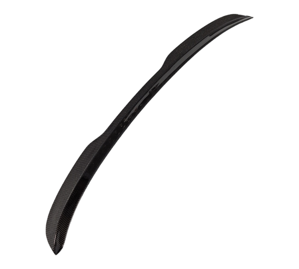 Custom My Ride carbon fibre lip spoiler for Seat Leon 5F hatchback featuring a sleek, lightweight aerodynamic design.