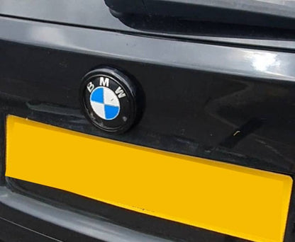 BMW X5 REAR BADGE SURROUND - GLOSS BLACK E70 2006-13 - Custom My Ride