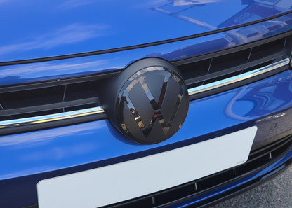VW Polo 2021+ MK6.5 Facelift Gloss Black Front and Rear Badge Cover - AW BZ