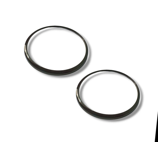 BMW 5 Series F10 Pair of Gloss Black Badge Surrounds - De-chrome 2010-16 M5