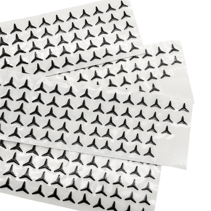 Mercedes Black Front Grill Star Stickers Upgrade - 2024+ W177 W206 - Custom My Ride