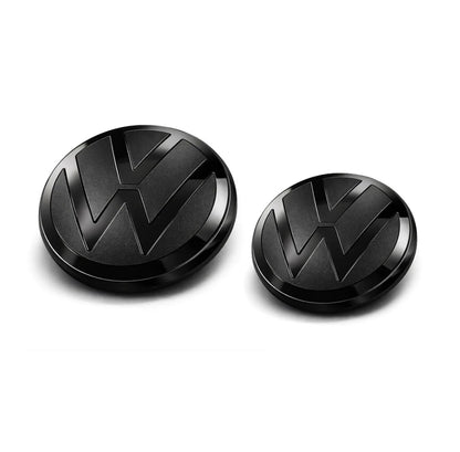 VW Polo 2021+ MK6.5 Facelift Gloss Black Front and Rear Badge Cover - AW BZ