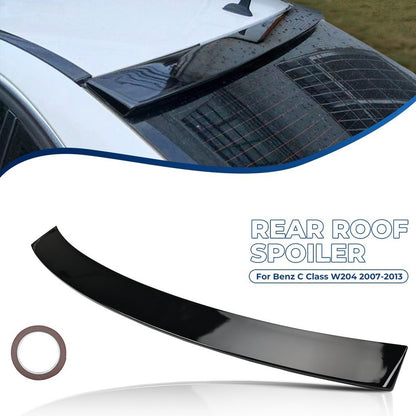 AMG Style Glossy Black Roof Spoiler for Mercedes Benz C Class W204 2007-2013 Rear Window Lip ABS Direct Fit Easy Installation Replacement