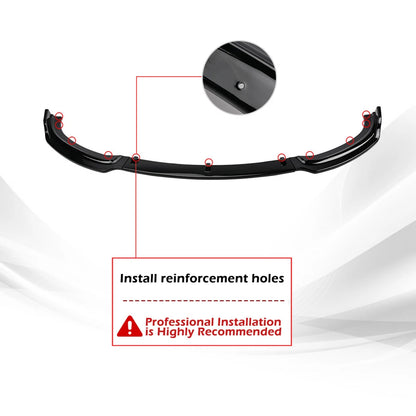 Gloss Black Front Bumper Splitter Lip for BMW 3 Series F30 F32 F35 2012-2019