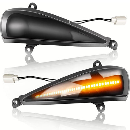 Dynamic Black LED Wing Mirror Indicator Pair for Honda Civic MK8 2005-2012