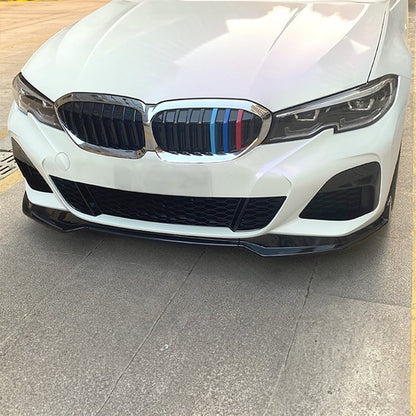 Gloss Black Front Bumper Splitter Lip for BMW G20 G21 G28 M Sport 2019-2021