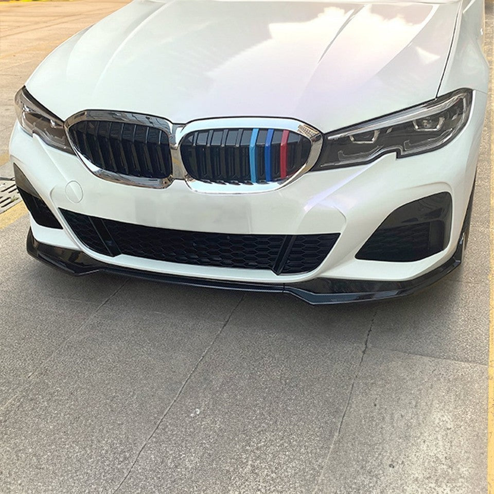 Gloss Black Front Bumper Splitter Lip for BMW G20 G21 G28 M Sport 2019-2021