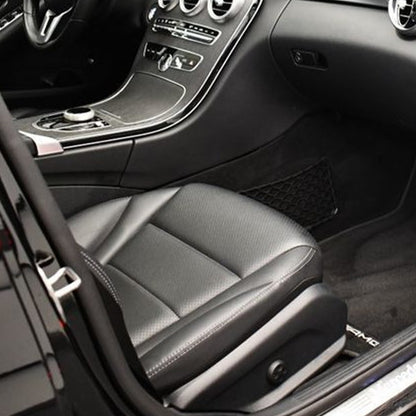 Front Right Driver Bottom Synthetic Leather Black Seat Cover for Mercedes Benz C-Class W205 2015-2021 C250 C300 C350 C400 4Matic Direct Fit