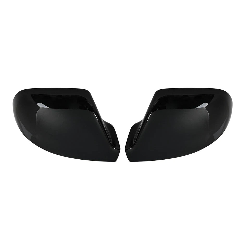 Gloss Black Wing Mirror Cover Caps Pair for VW Transporter T5 T5.1 2010-2015